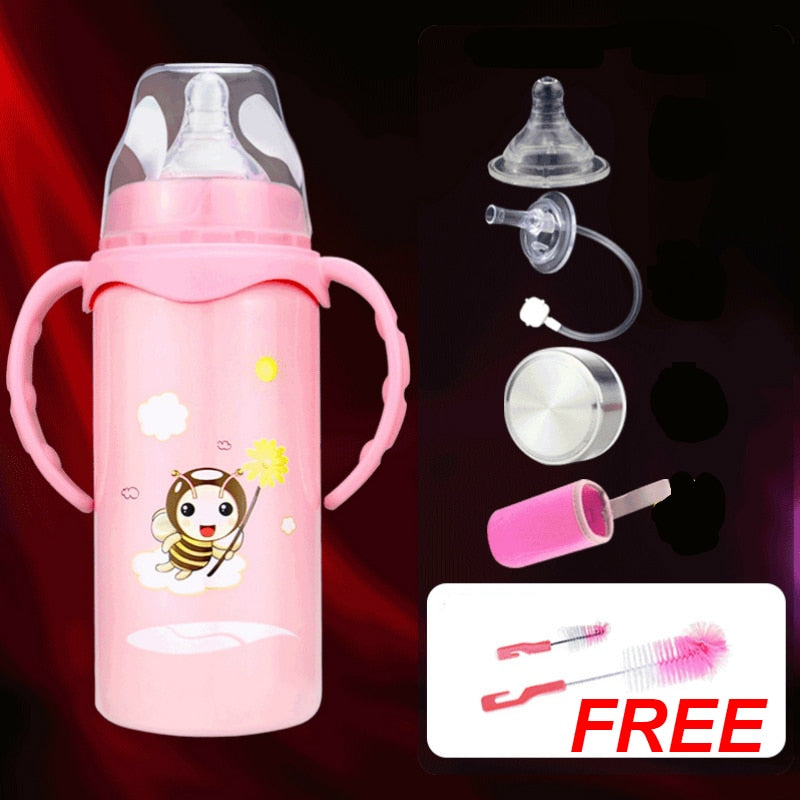 Stainless Steel Insulated Baby Feeding Bottle