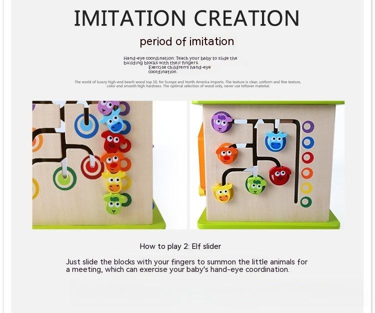 Baby Happy Farm Bead Stringing Educational Toy Box
