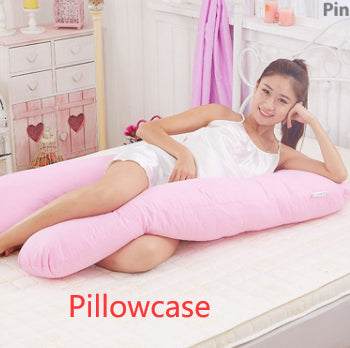 U-Shaped Cotton Maternity Pillow Removable Washable