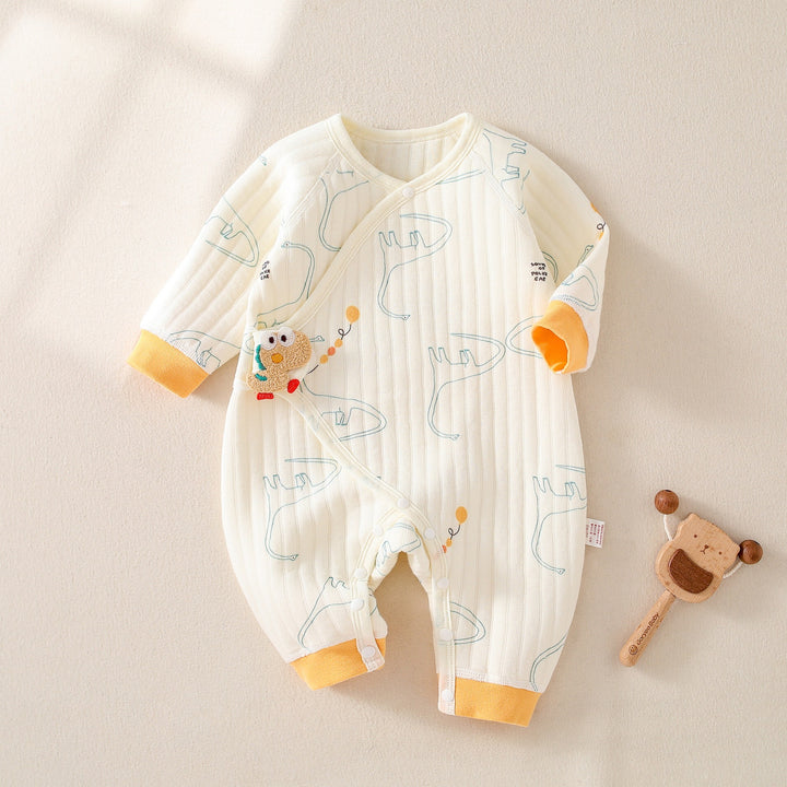 Warm Quilted Newborn Baby Jumpsuit