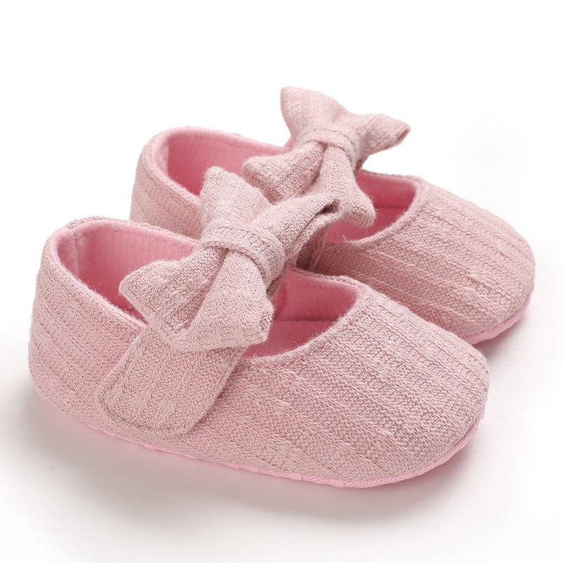 Baby Wool Knitted Bow Shoes