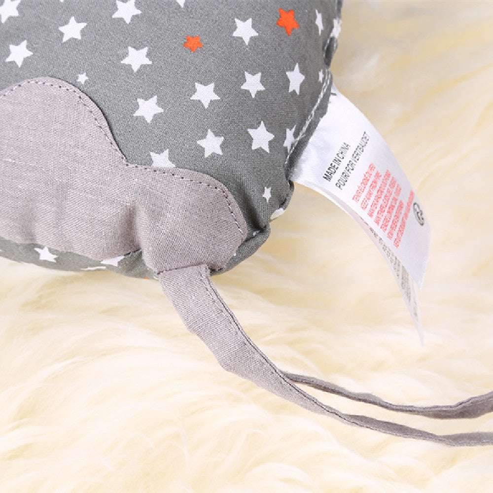 Cotton Embroidered Elephant Baby Crib Set