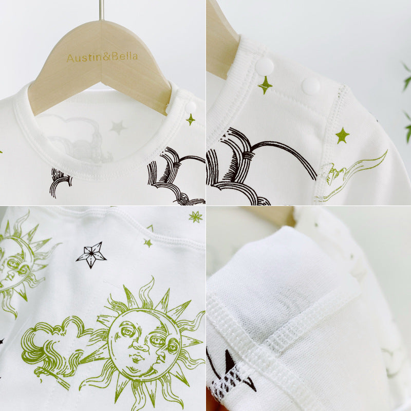 Hooded Baby Crawling Suit