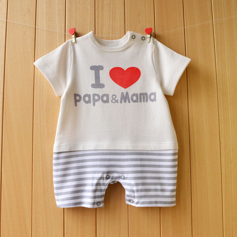Baby Short Sleeve Casual Onesie