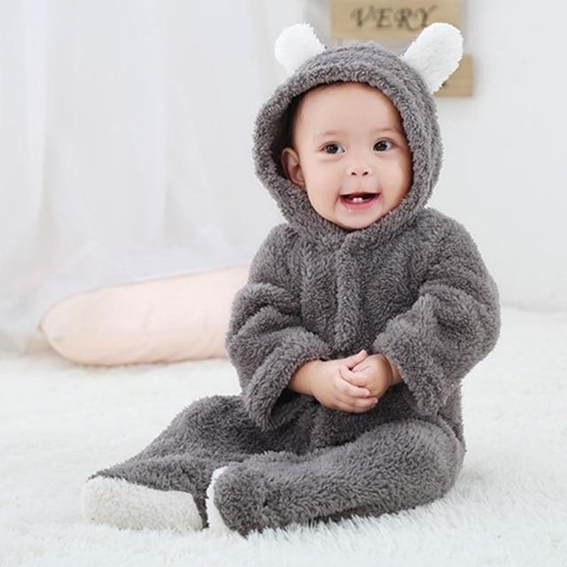 Cute Baby Winter Romper Suit