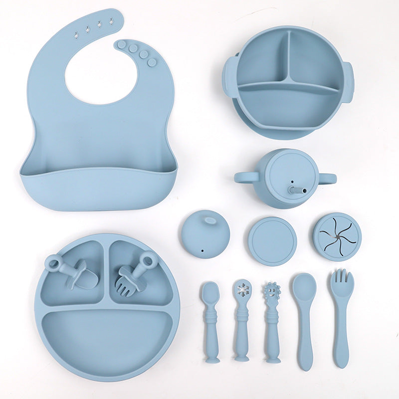 15 Piece Silicone Baby Feeding Tableware Set