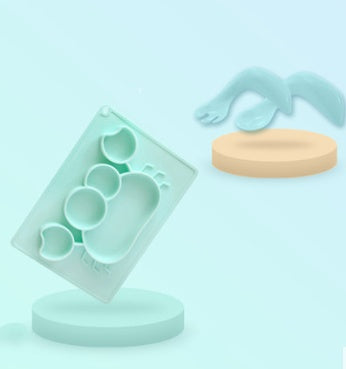 Silicone Suction Cup Baby Feeding Bowl Cartoon Learning Bowl