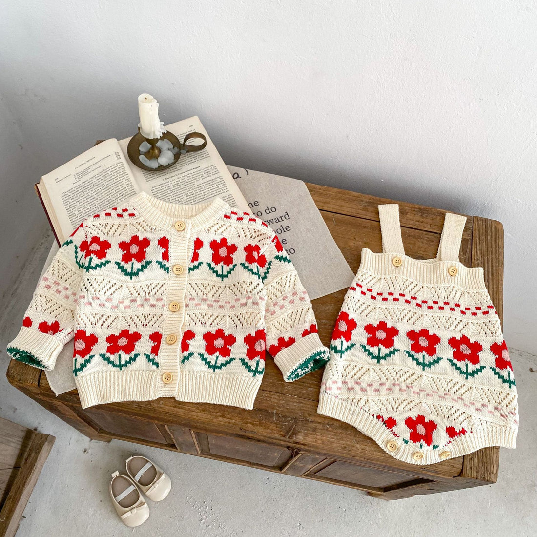 Baby Girl Autumn Cardigan Sweater Outfit