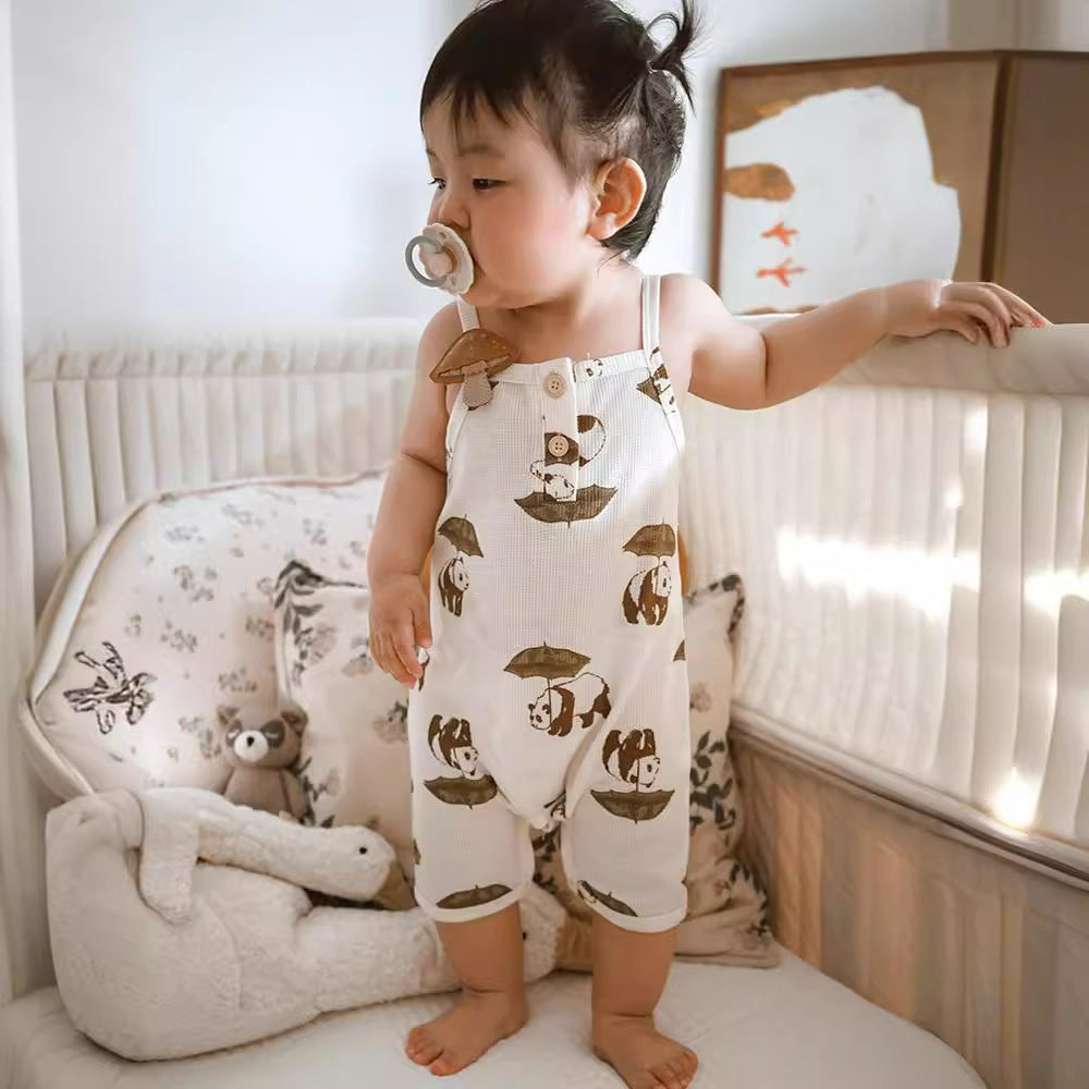 Class A Waffle Baby Jumpsuit Outfit
