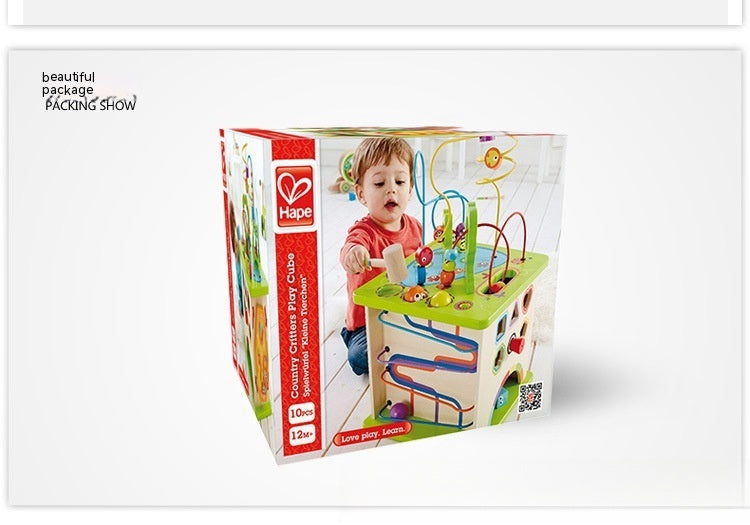 Baby Happy Farm Bead Stringing Educational Toy Box