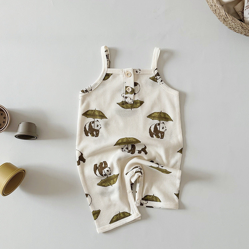 Class A Waffle Baby Jumpsuit Outfit