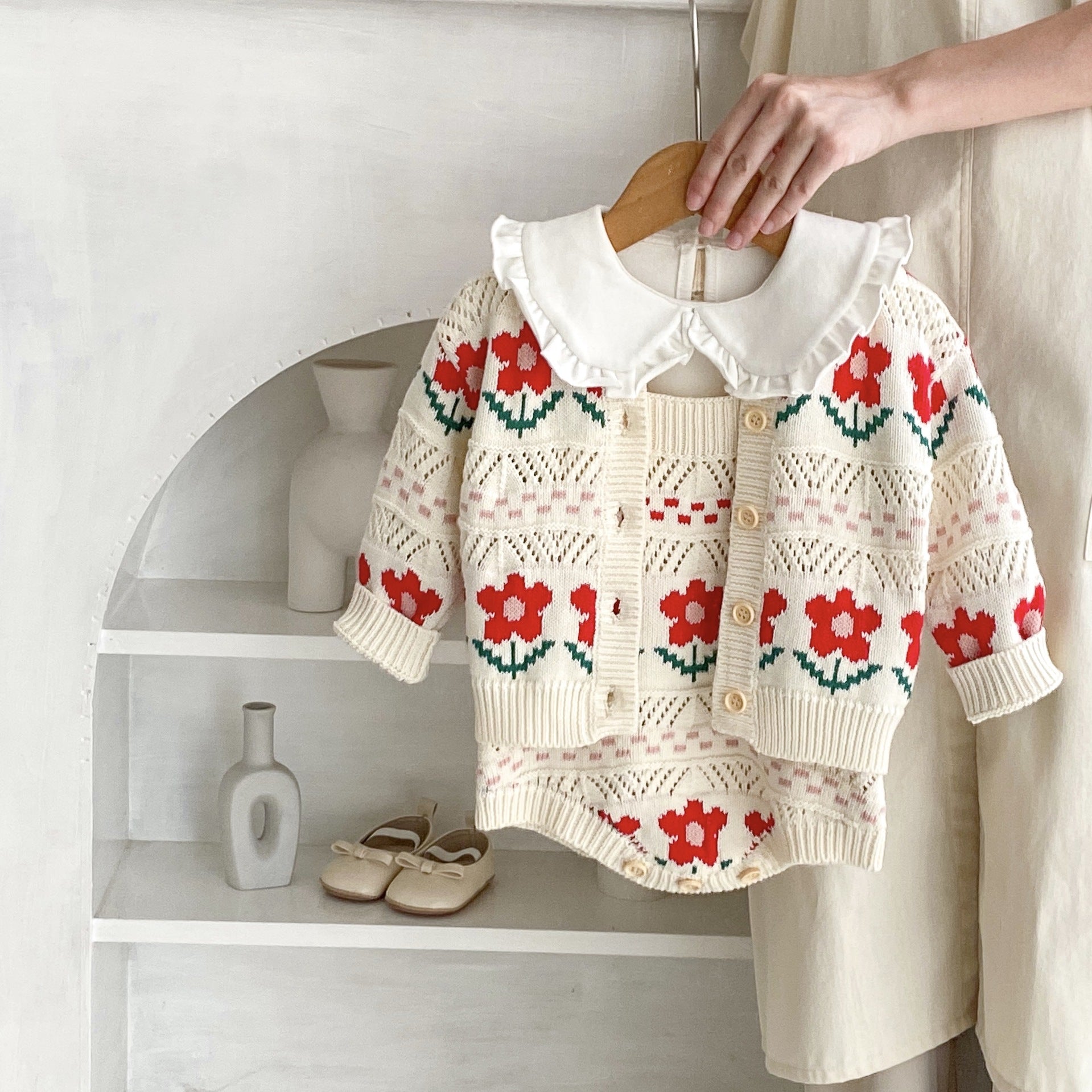 Baby Girl Autumn Cardigan Sweater Outfit