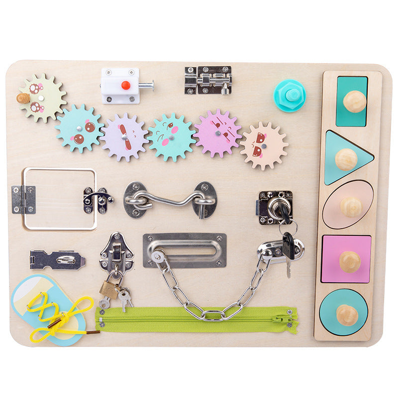 Baby Wooden Science Educational Unlocking Toys