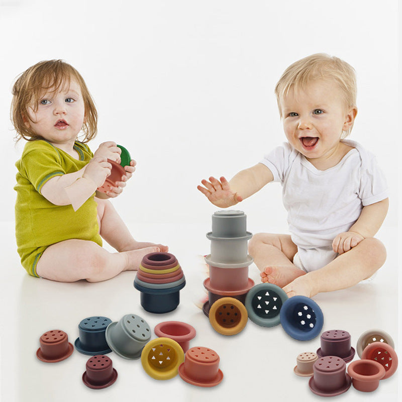 Baby Interactive Silicone Jenga Educational Toys