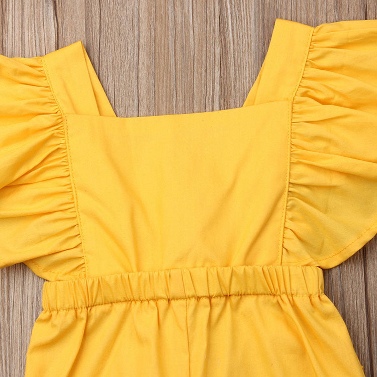 Baby Short Sleeve Pineapple Print Romper