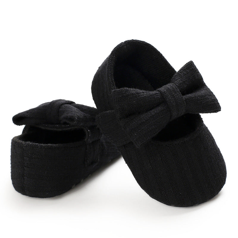 Baby Wool Knitted Bow Shoes