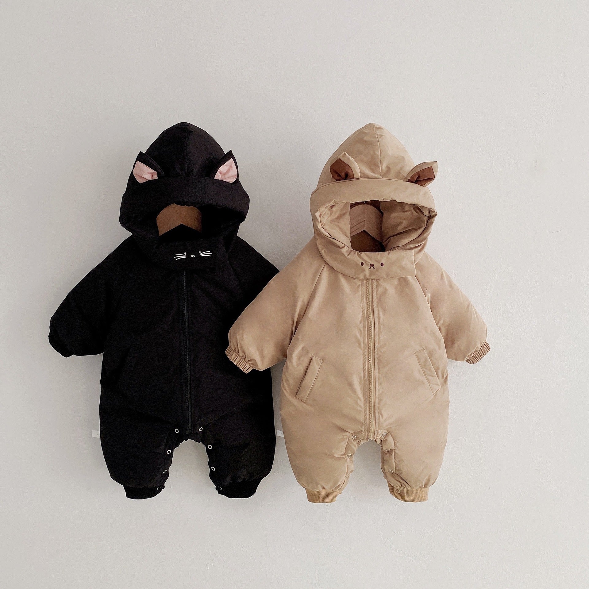 Thick Winter Baby Jumpsuit Outfit