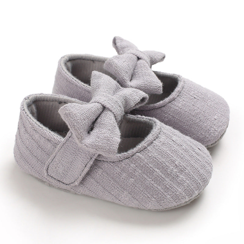 Baby Wool Knitted Bow Shoes