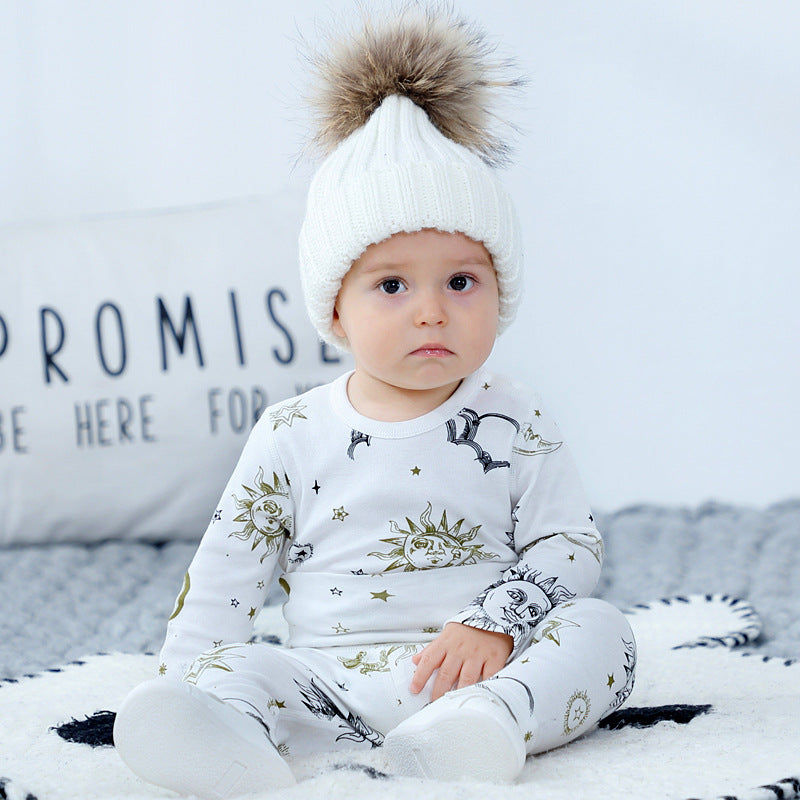 Hooded Baby Crawling Suit