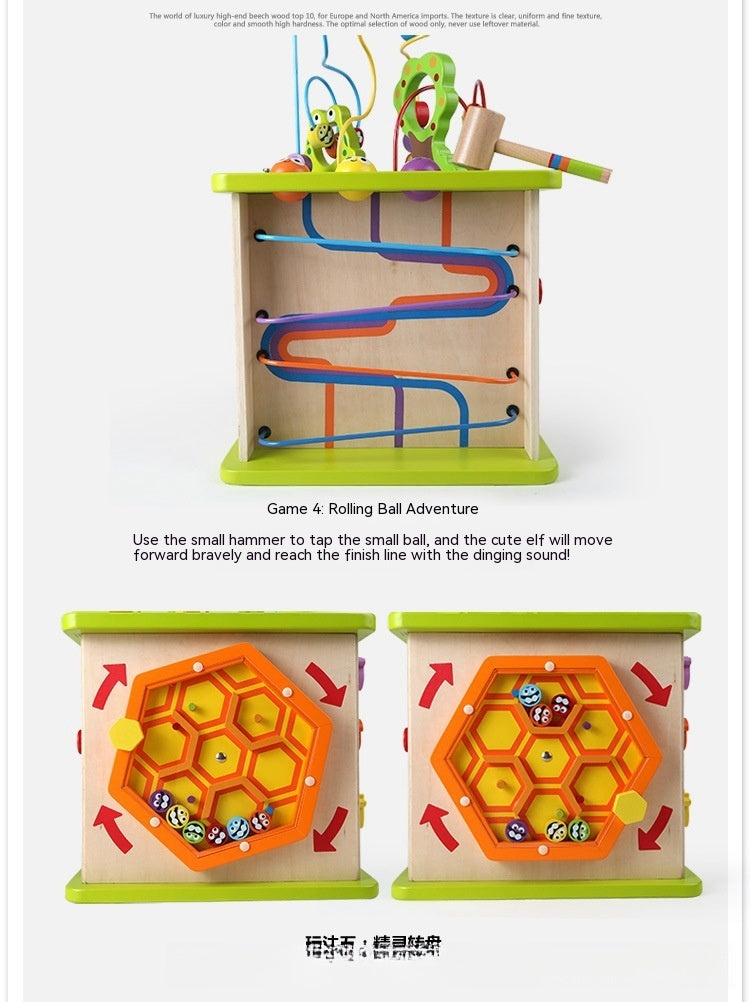 Baby Happy Farm Bead Stringing Educational Toy Box
