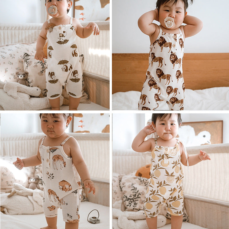 Class A Waffle Baby Jumpsuit Outfit
