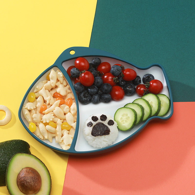 Silicone Non-Slip Baby Feeding Bowl Plate Set
