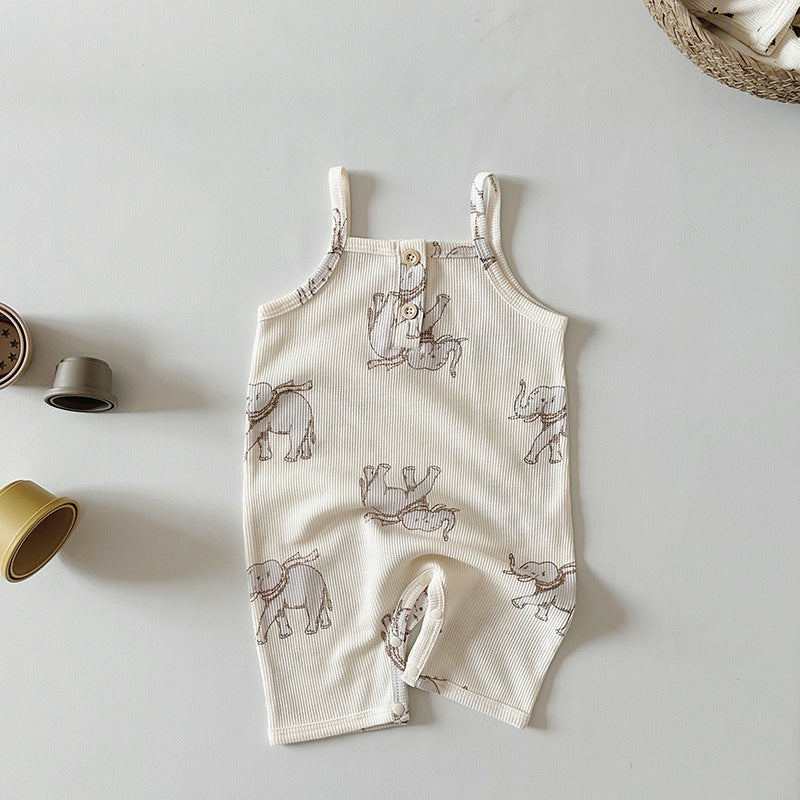 Class A Waffle Baby Jumpsuit Outfit