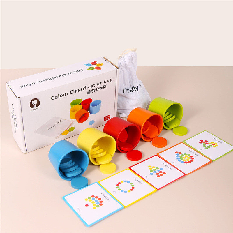 Baby Early Education Color Sorting Cup Toys